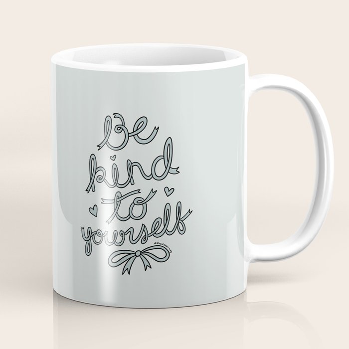 Be Kind To Yourself in Blue Coffee Mug Gallery Image 1