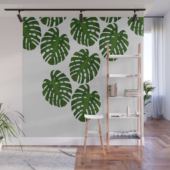 Monstera Leaf III Wall Mural Gallery Image 1