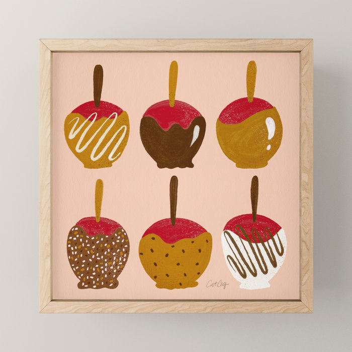 Caramel Apples - Red Mini Art Print Gallery Image 1