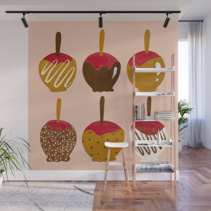 Caramel Apples - Red Wall Mural Gallery Image 1