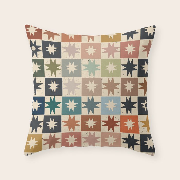 Kaleidoscope Star PTRN Throw Pillow Gallery Image 6