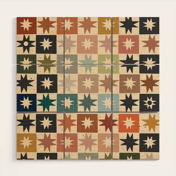 Kaleidoscope Star PTRN Wood Wall Art Gallery Image 1