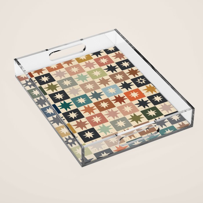 Kaleidoscope Star PTRN Acrylic Tray Gallery Image 1