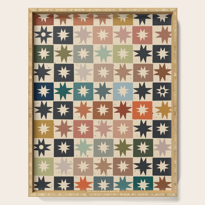 Kaleidoscope Star PTRN Serving Tray Gallery Image 1