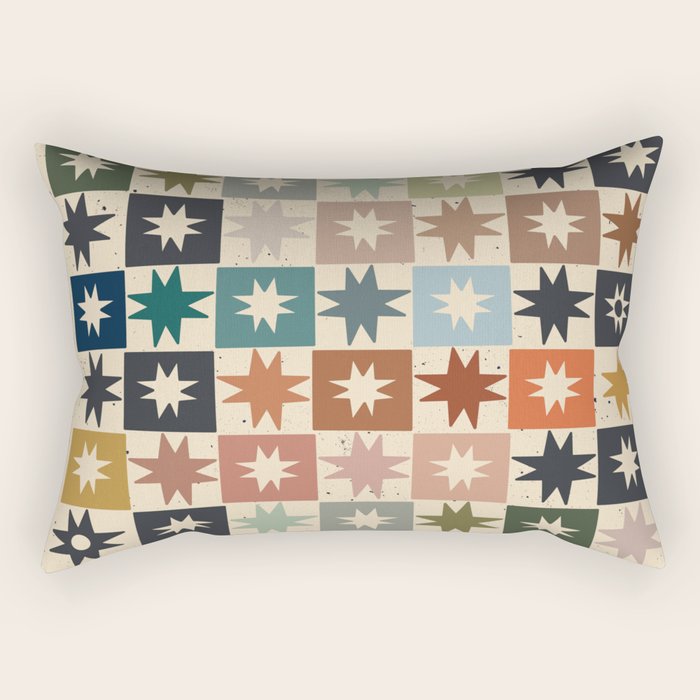 Kaleidoscope Star PTRN Rectangular Pillow Gallery Image 1