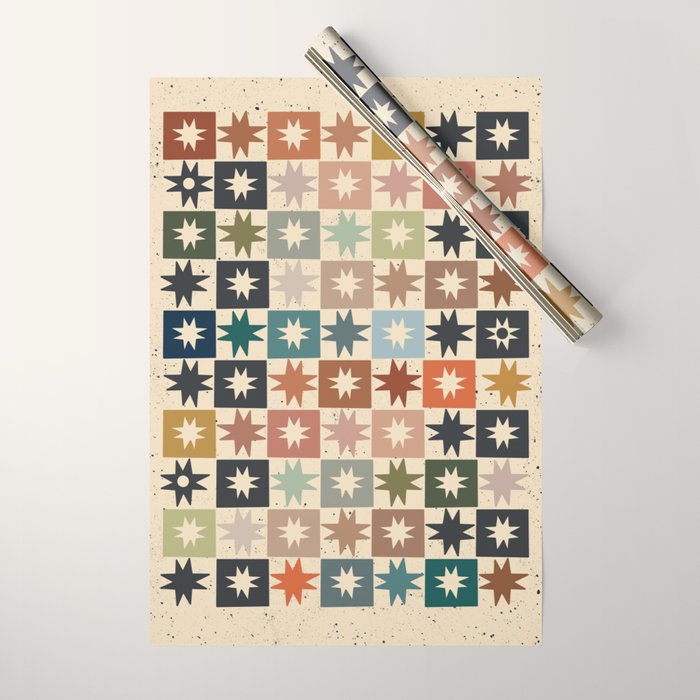 Kaleidoscope Star PTRN Wrapping Paper Gallery Image 1