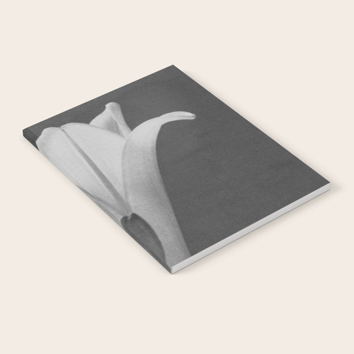 Tulip Blossoms floral black and white photography / photograph Notebook Gallery Image 2
