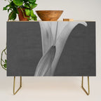Tulip Blossoms floral black and white photography / photograph Credenza Gallery Image 1