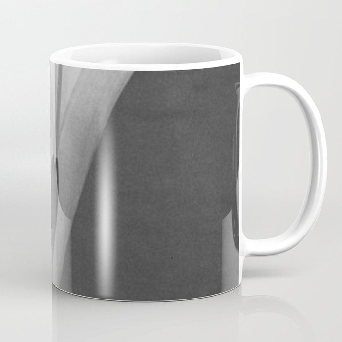 Tulip Blossoms floral black and white photography / photograph Coffee Mug Gallery Image 1