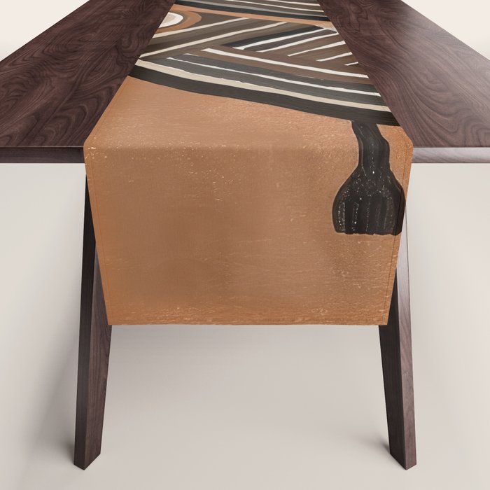 Striped Owl Pair Table Runner Gallery Image 1