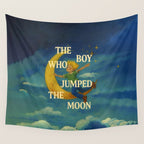 The Boy Who Jumped the Moon Wall Tapestry Gallery Image 4