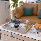 Color Block Line Abstract XX Serving Tray Gallery Image 2
