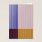 Color Block Line Abstract XX Stationery Card Gallery Image 2