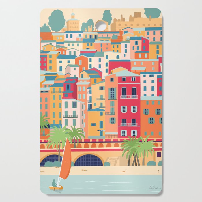 Menton, France Cutting Board Gallery Image 1