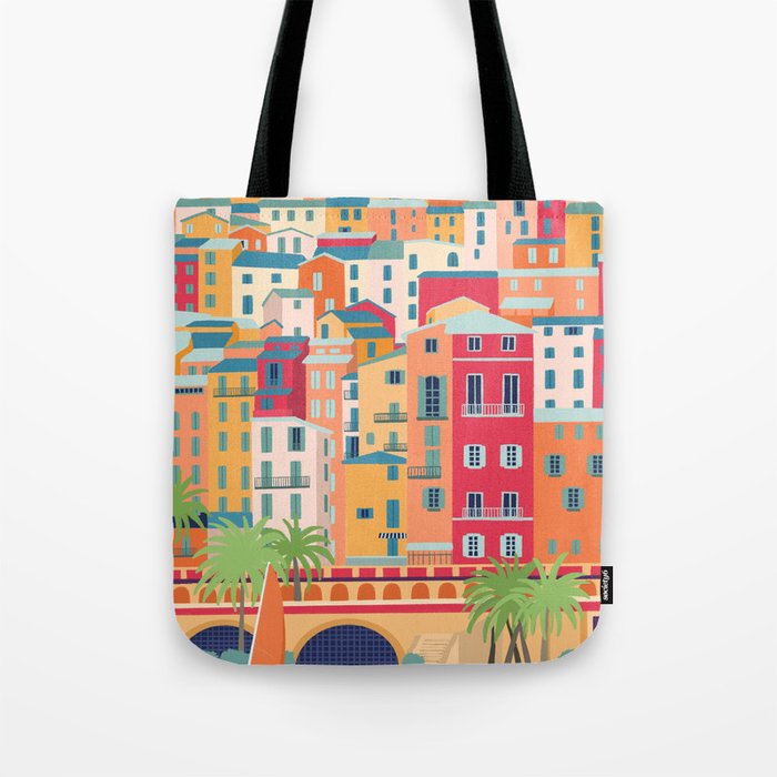 Menton, France Tote Bag Gallery Image 1