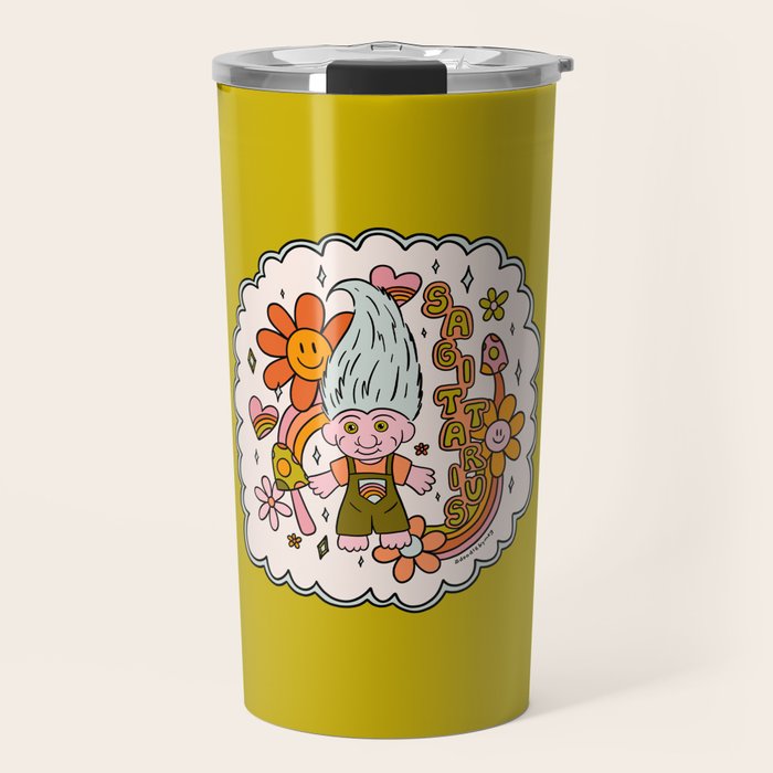 Sagittarius Troll Travel Mug Gallery Image 1