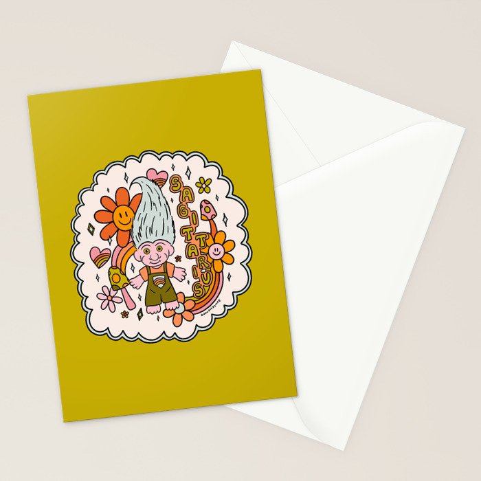 Sagittarius Troll Stationery Card Gallery Image 2