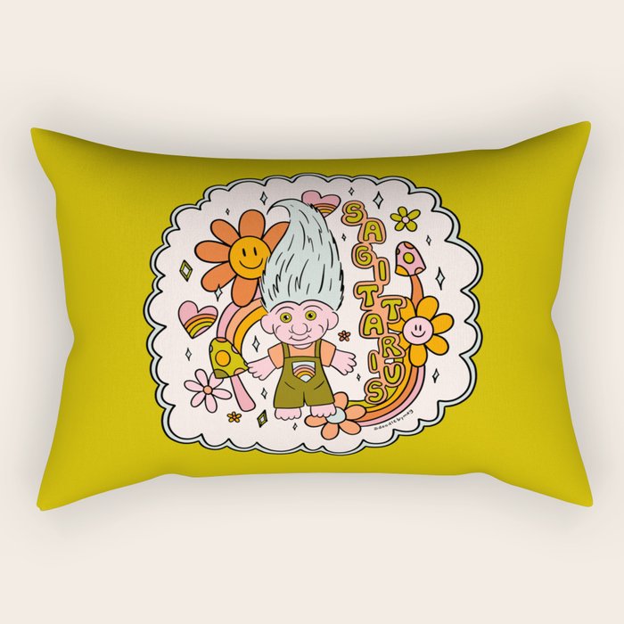Sagittarius Troll Rectangular Pillow Gallery Image 1