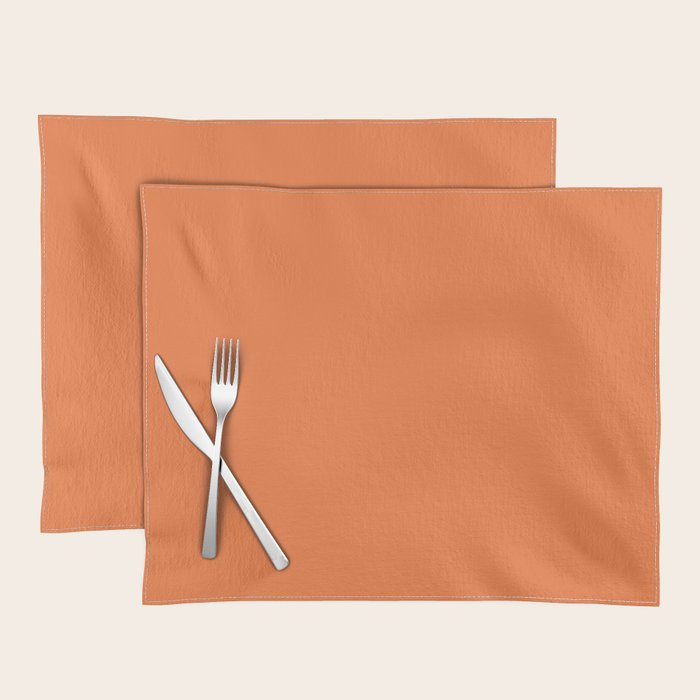 Boca Solid Shades - Apricot Placemat Gallery Image 1