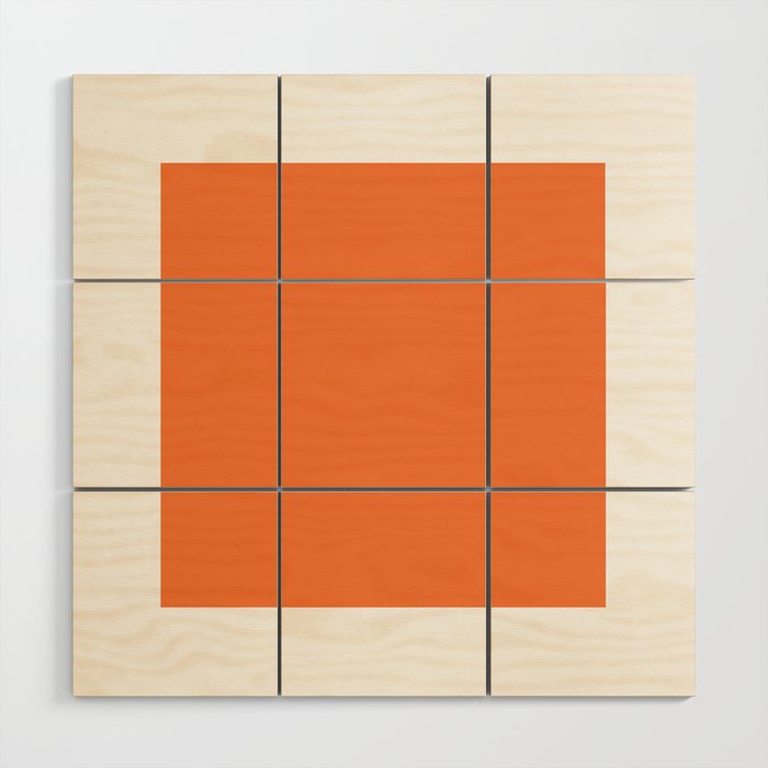 Boca Solid Shades - Apricot Wood Wall Art Gallery Image 1
