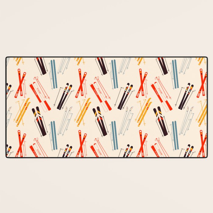 Ski time pattern Desk Mat Gallery Image 3