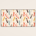 Ski time pattern Desk Mat Gallery Image 3
