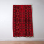 Scarlet Elegance: Oriental Moroccan & Ottoman Artistry Window Curtain Gallery Image 3