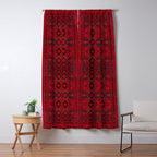 Scarlet Elegance: Oriental Moroccan & Ottoman Artistry Window Curtain Gallery Image 5
