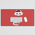 Mark the cat goes to Paris Desk Mat Gallery Image 1