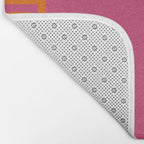 Pink Greek Key Print Bath Mat Gallery Image 2