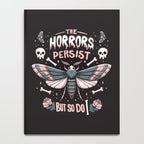 The horrors persist but so do I - gothic moth and skull design Notebook Gallery Image 4