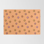 Happy Flower Print in Orange Rug Gallery Image 2