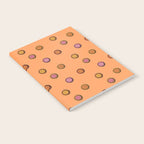 Happy Flower Print in Orange Notebook Gallery Image 2