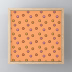 Happy Flower Print in Orange Mini Art Print Gallery Image 1
