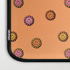 Happy Flower Print in Orange Laptop Sleeve Gallery Image 3