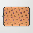 Happy Flower Print in Orange Laptop Sleeve Gallery Image 1