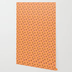 Happy Flower Print in Orange Wallpaper Gallery Image 2
