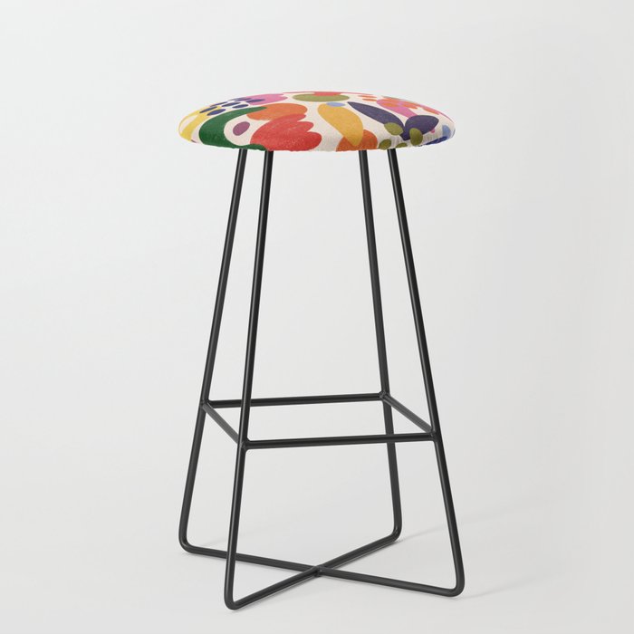 Bright Abstract Pattern #1 Stool Gallery Image 1