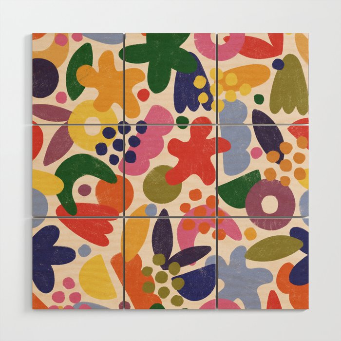 Bright Abstract Pattern #1 Wood Wall Art Gallery Image 1