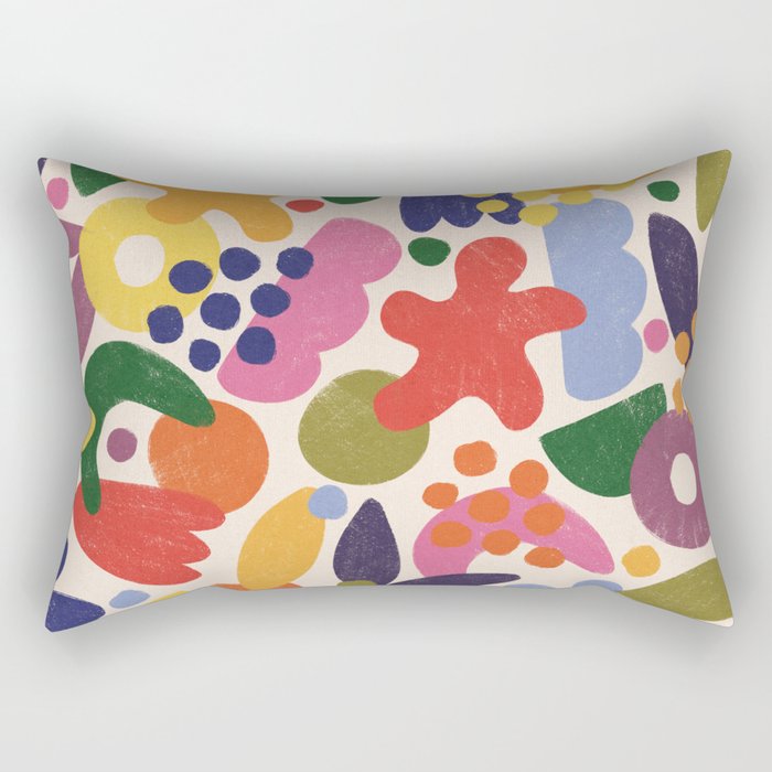Bright Abstract Pattern #1 Rectangular Pillow Gallery Image 1