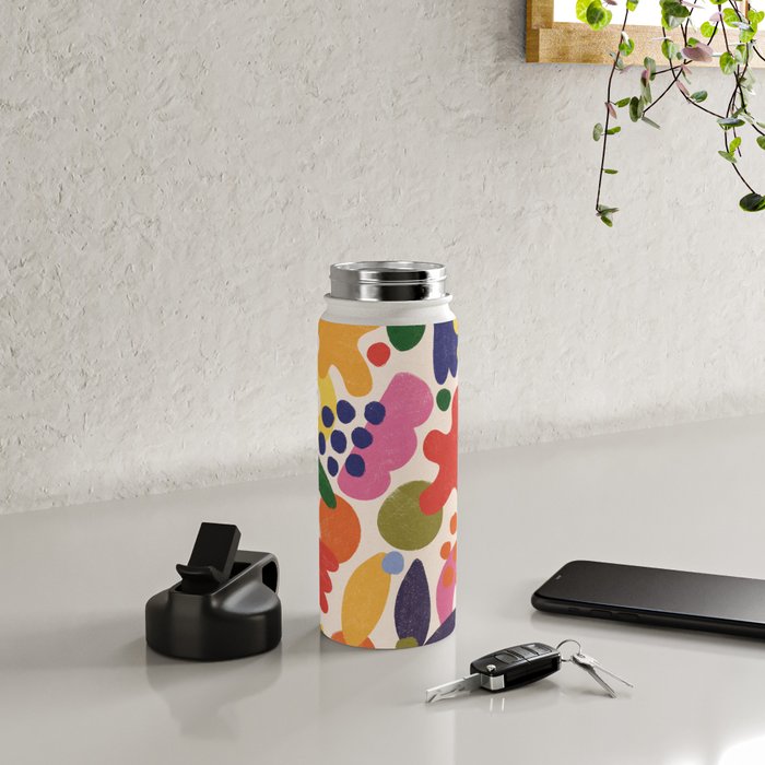 Bright Abstract Pattern #1 Water Bottle Gallery Image 4