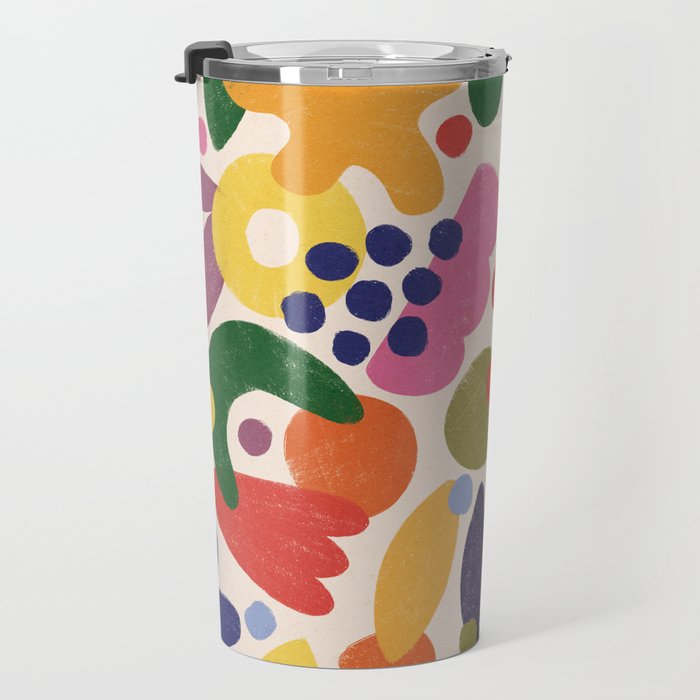 Bright Abstract Pattern #1 Travel Mug Gallery Image 3