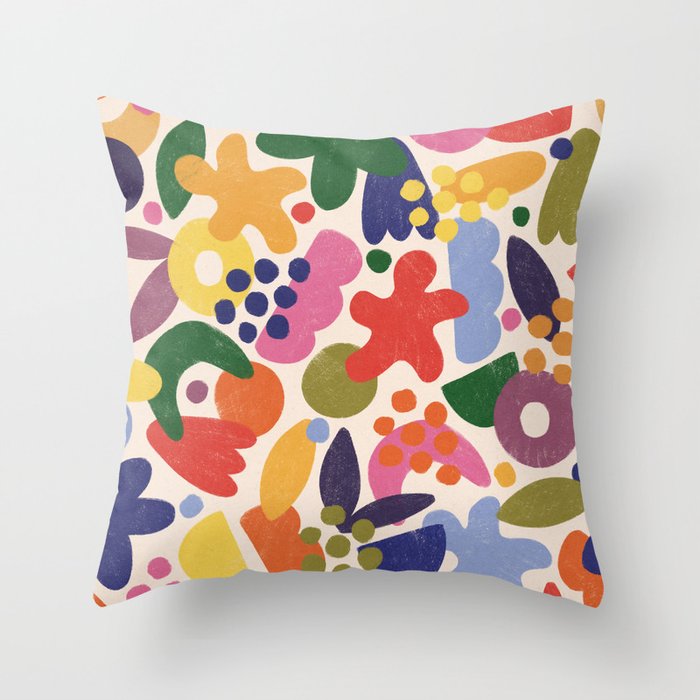 Bright Abstract Pattern #1 Throw Pillow Gallery Image 6