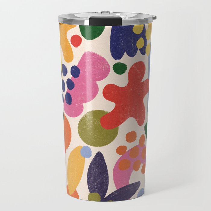 Bright Abstract Pattern #1 Travel Mug Gallery Image 1