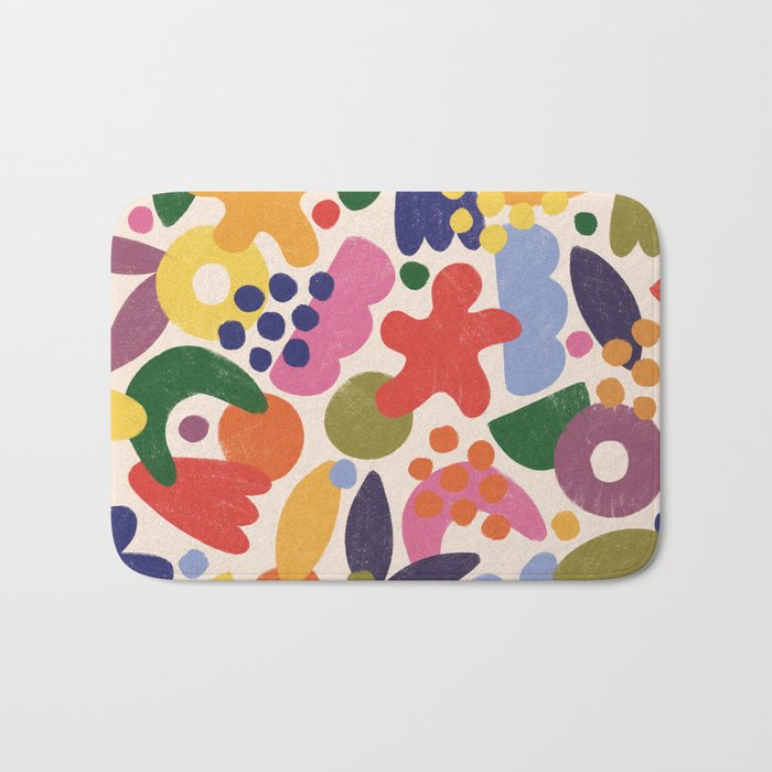 Bright Abstract Pattern #1 Bath Mat Gallery Image 1