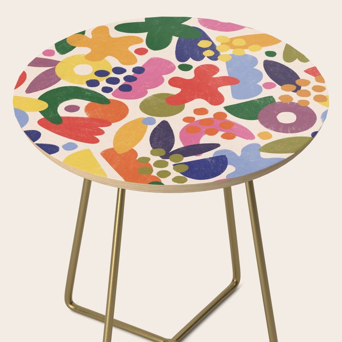 Bright Abstract Pattern #1 Side Table Gallery Image 2