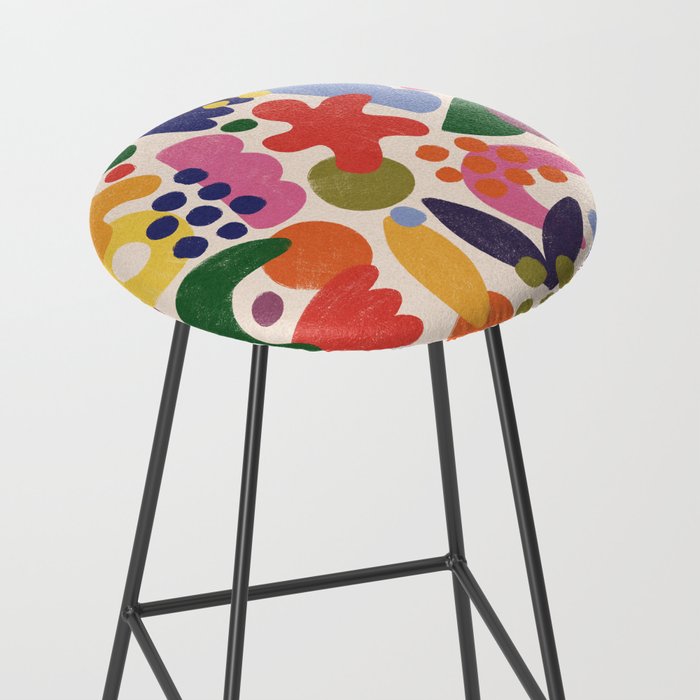 Bright Abstract Pattern #1 Stool Gallery Image 2