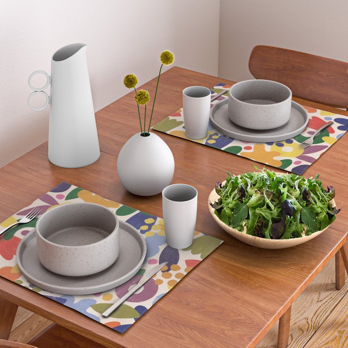 Bright Abstract Pattern #1 Placemat Gallery Image 2