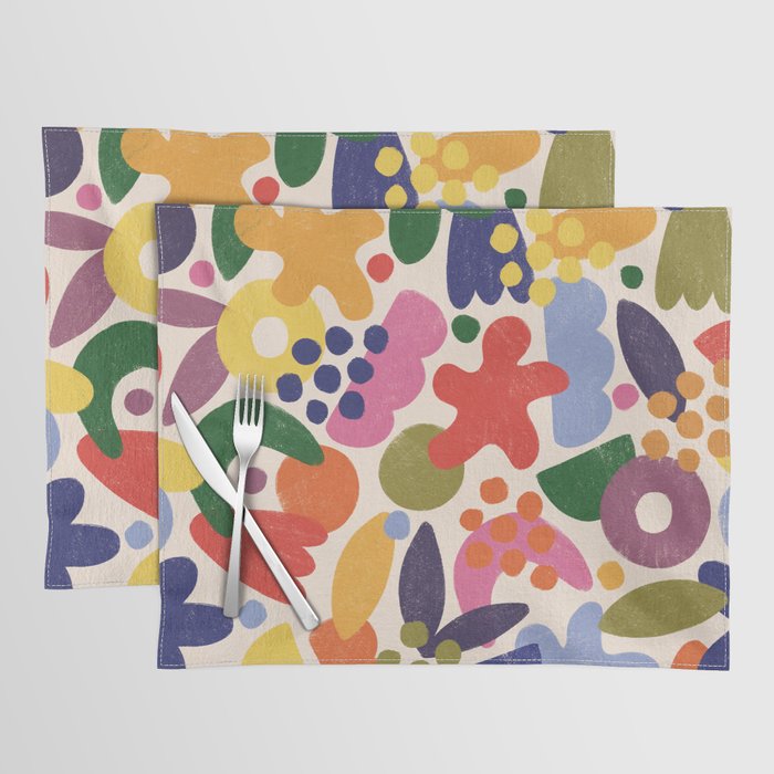 Bright Abstract Pattern #1 Placemat Gallery Image 1