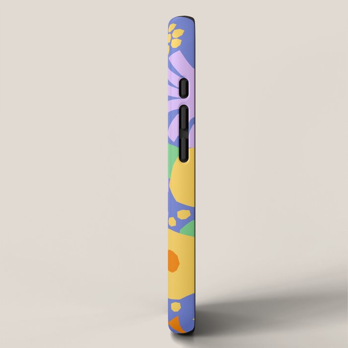 Violet and yellow flowers iPhone Case Gallery Image 2